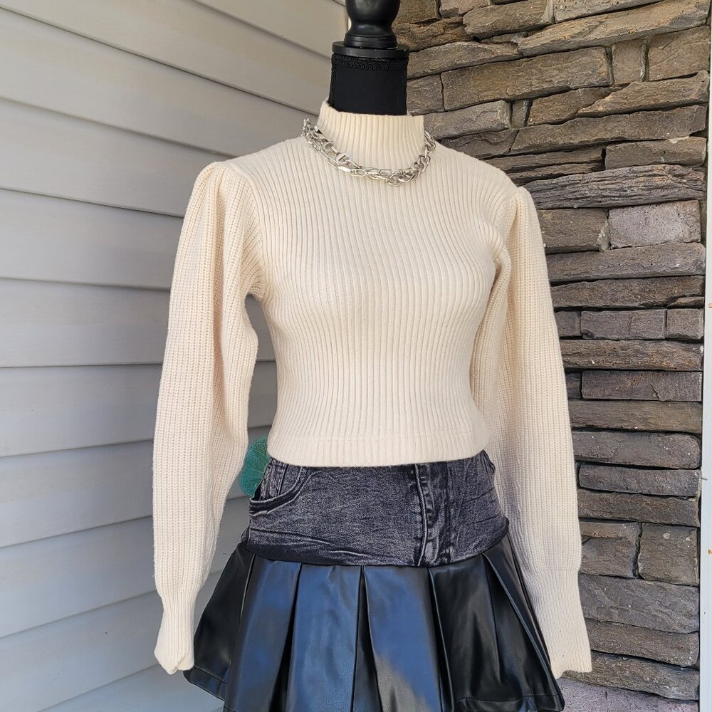 Zara Balloon Sleeve Knit Sweater